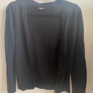 Black cardigan